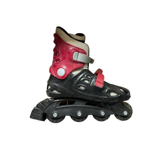 Variflex Galaxy 2 Youth Inline Skates Size 5 Vintage Red Black - Picture 10 of 13